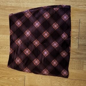 F21 plaid corduroy mini skirt sz medium